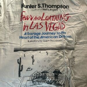 Hunter S. Thompson Graphic Tee - White and Red